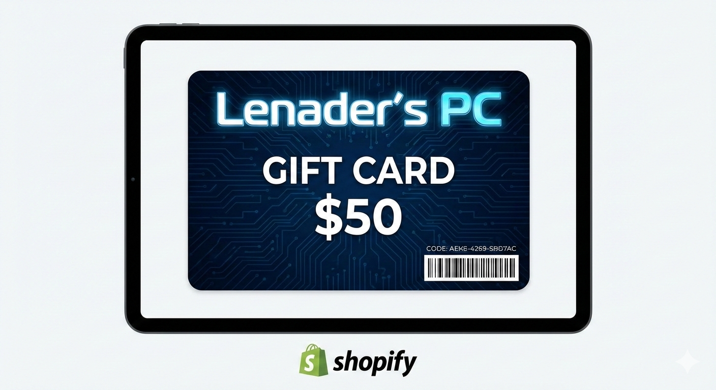 Lenader's PC Digital Gift Card For Upgrades And Peripherals Ideal For RAM SSD Keyboard And Gaming Builds