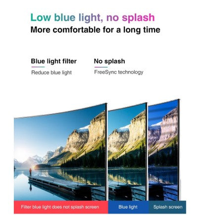 HELXST 24 Inch Curved FHD LED Gaming Monitor 75Hz HDR AMD FreeSync with HDMI Game Mode