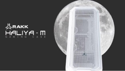 Rakk Haliya M ATX Gaming Case White Black Micro ATX PC Tower Case Includes 120mm Fan